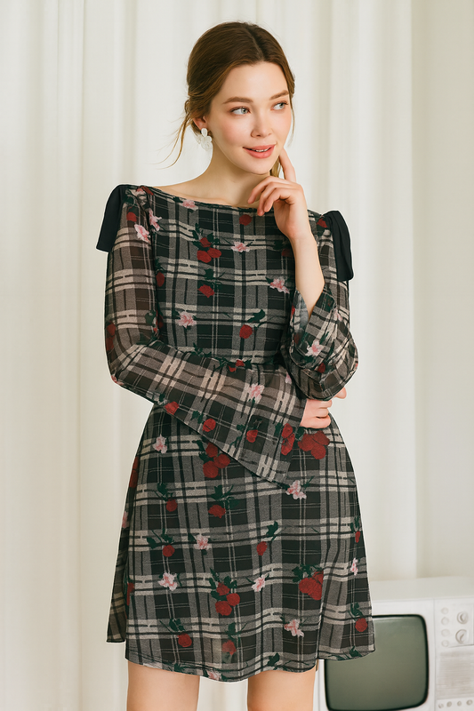 Plaid Mini Dress