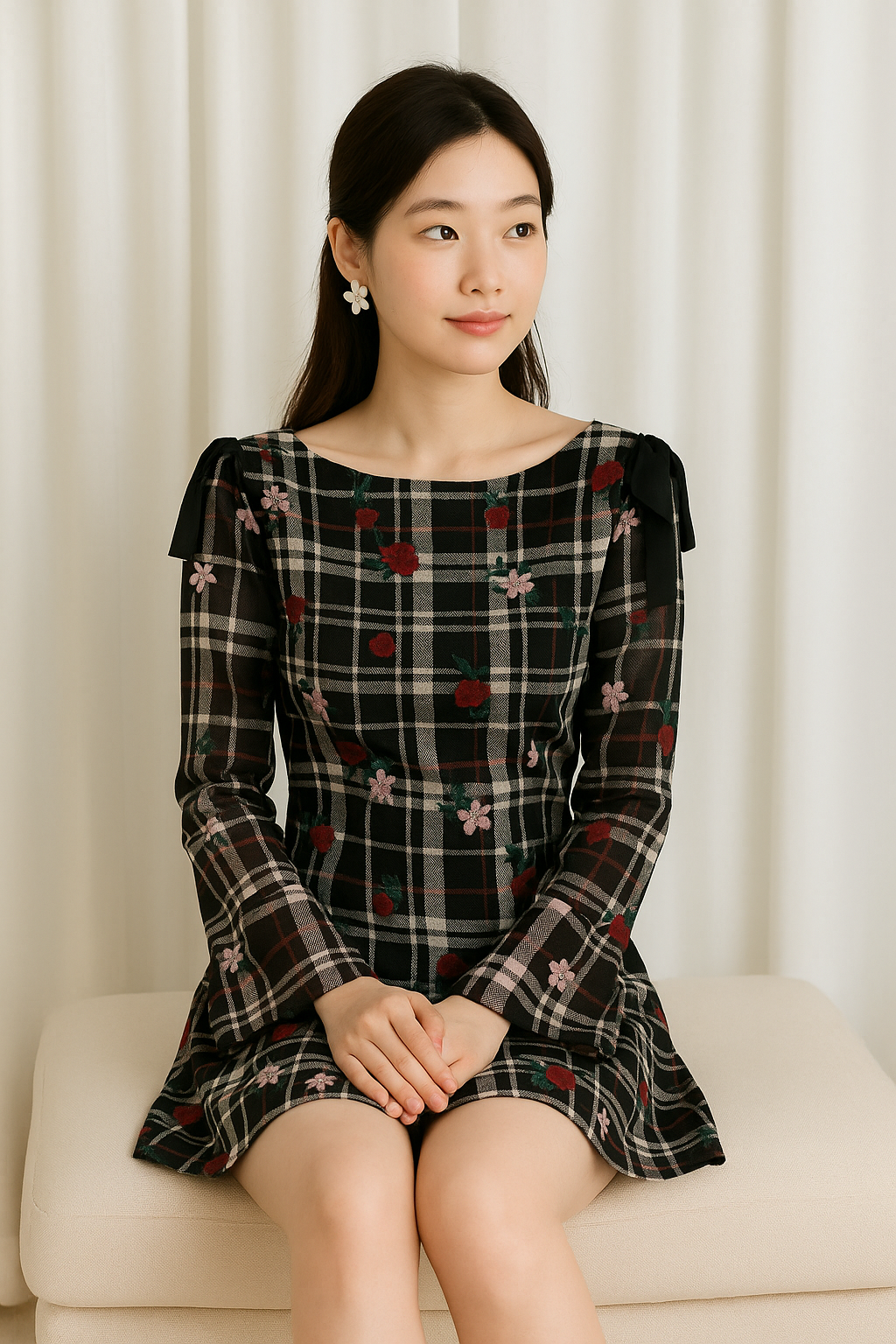 Plaid Mini Dress