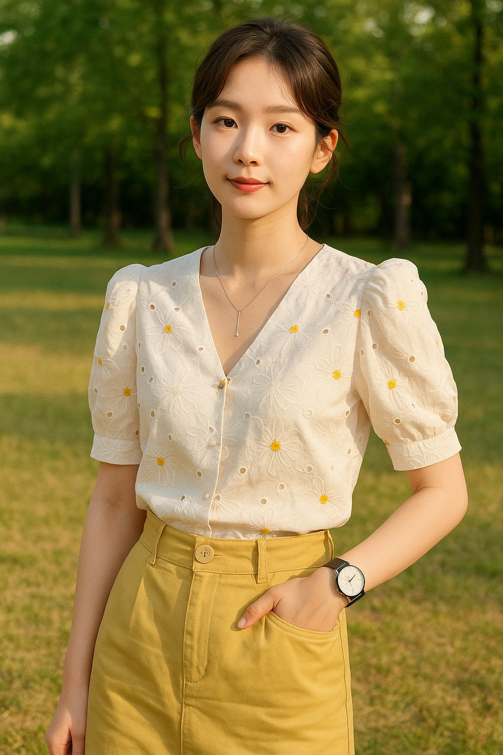 Floral Embroidered Blouse