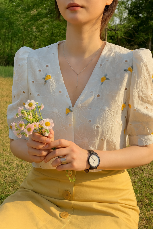 Floral Embroidered Blouse