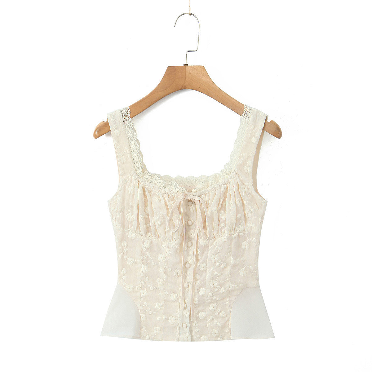 Sleeveless Lace Blouse