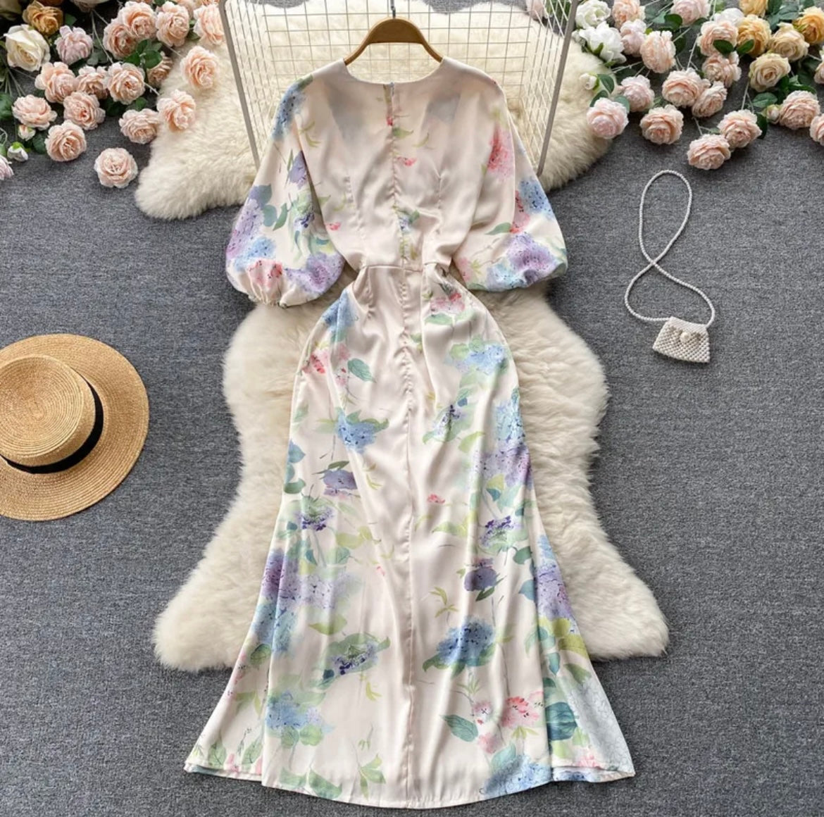 Floral Print Maxi Dress